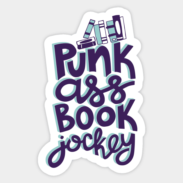 Punk Book Jockey - Parks and Rec Sticker by KitCronk